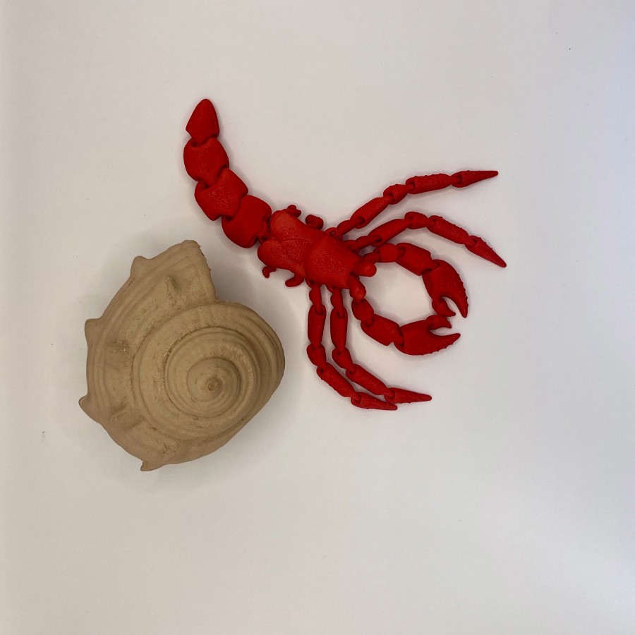 Articulated Hermit Crab - Fun and Unique 3D Printed Figurine