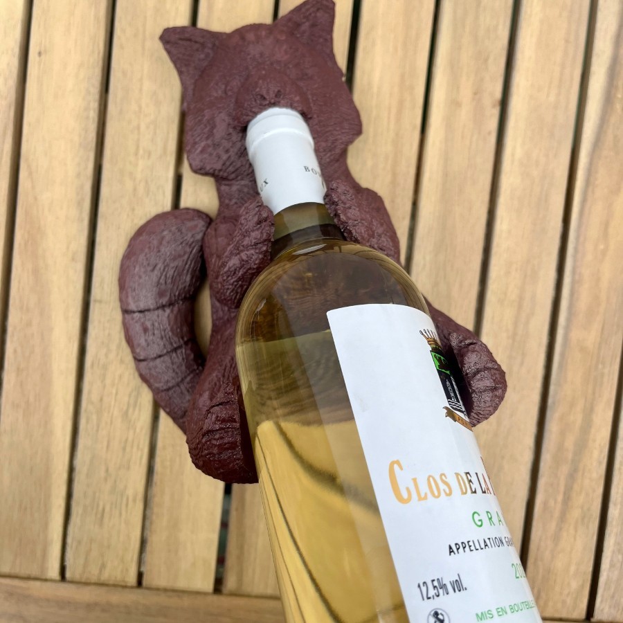 Red Panda Wine Holder - Unique 3D Printed Bottle Stand
