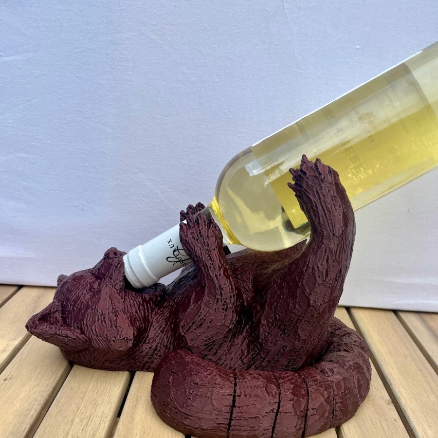 Red Panda Wine Holder - Unique 3D Printed Bottle Stand