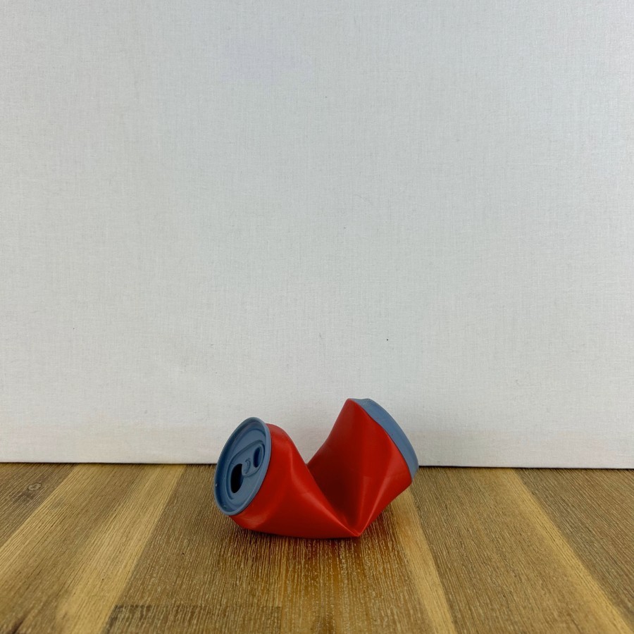 Crush-Can 3D - Support téléphone design en forme de canette pliée