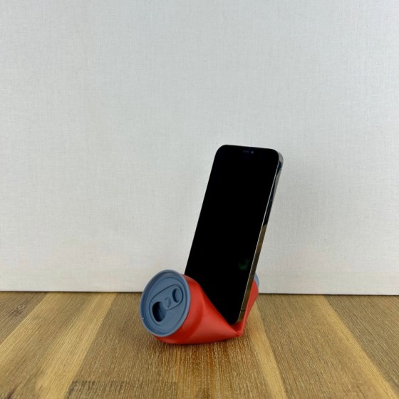 Crush-Can 3D - Stylish Crushed Can Phone Stand 3D Printed