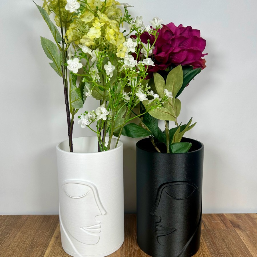 Epure Vase – Minimalist Elegance with Abstract Face | 3D Printed