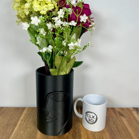 Epure Vase – Minimalist Elegance with Abstract Face | 3D Printed