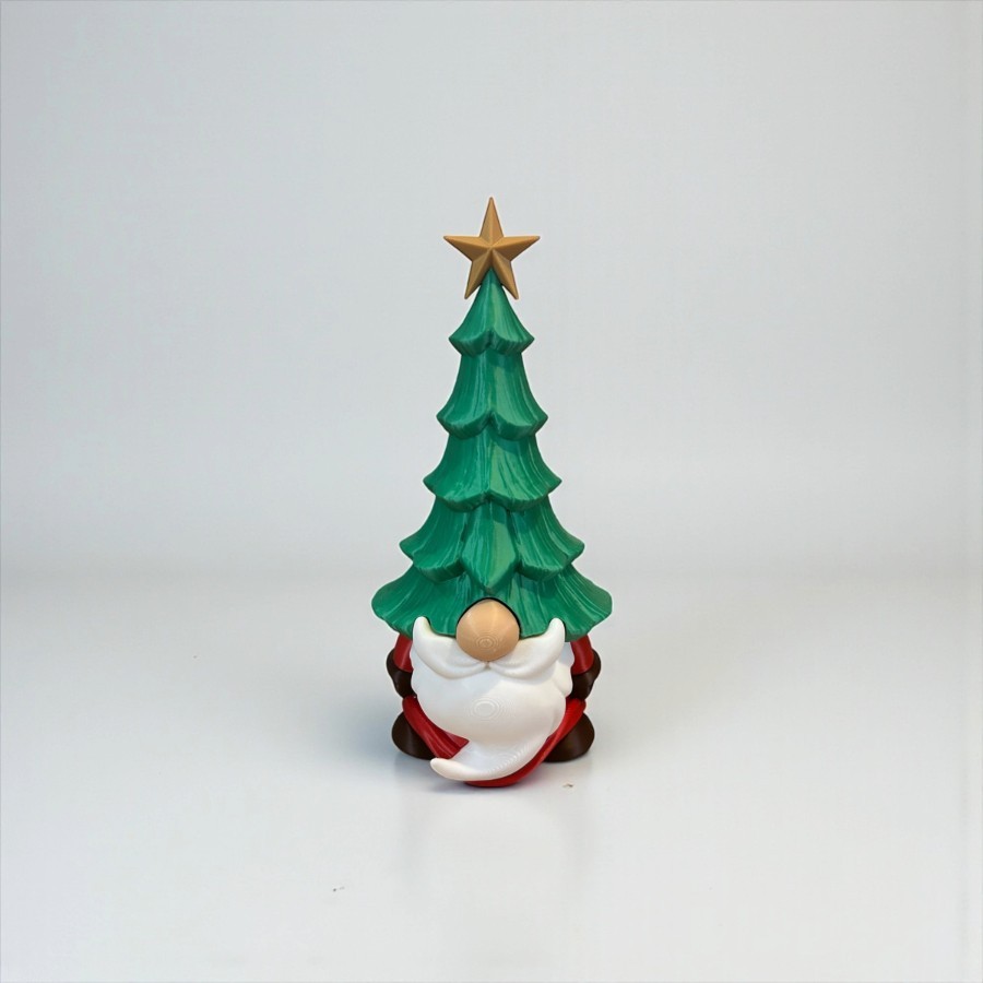 Gnome de Noël 3D – Décoration Originale avec Sapin | Cadeau Festif