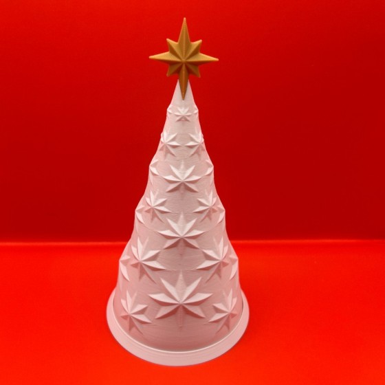 Sapin Étoilé en impression 3D – Déco de Noël avec option LED