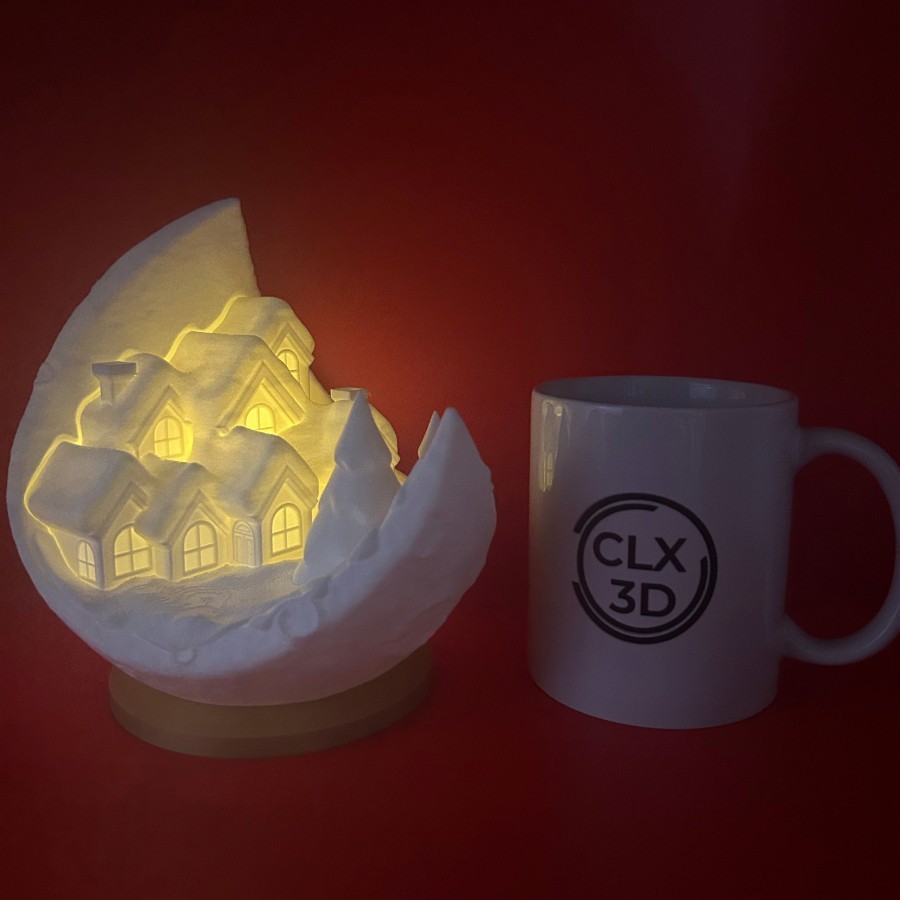 Moon Village – Christmas LED Decoration in 3D Printing