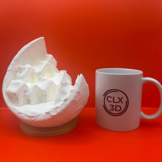 Moon Village – Christmas LED Decoration in 3D Printing