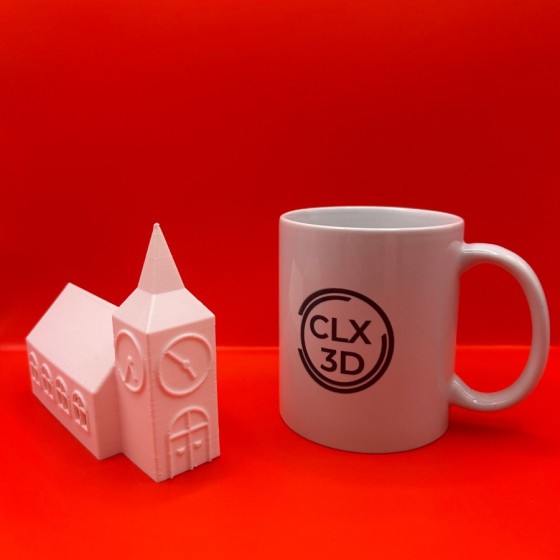 Small 3D Printed Decorative Houses with Candle – Christmas decor