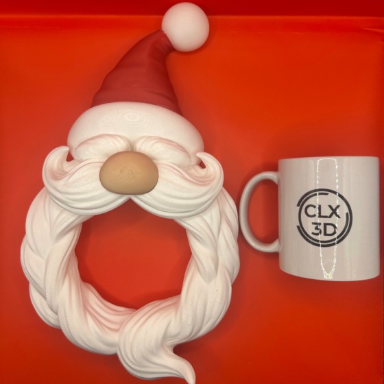 Accroche-Porte Père Noël 3D – Décoration de Noël à Suspendre