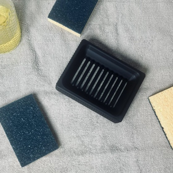 3D printed soap and sponge holder for kitchen and bathroom sink