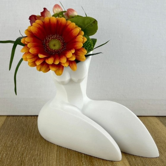 Venus Vase 3D - Elegant Female Bust Decoration