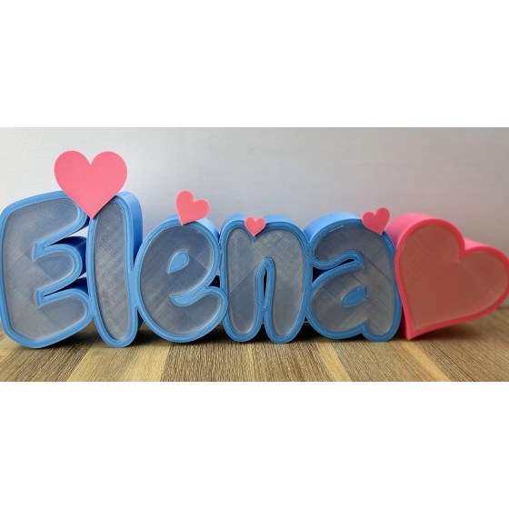 LumiNames - 3D Printed Luminous Names