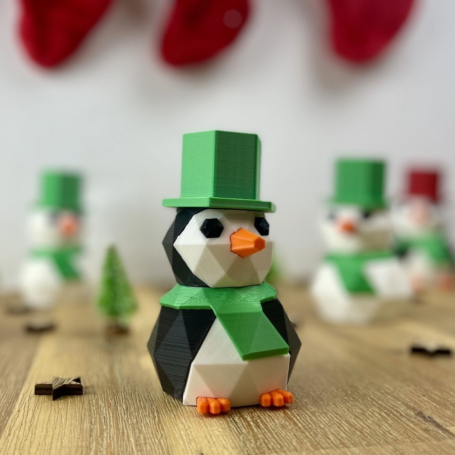 Pingouin 3D - Décoration de Noël Imprimée en 3D