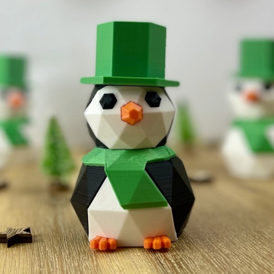 Pingouin 3D - Décoration de Noël Imprimée en 3D