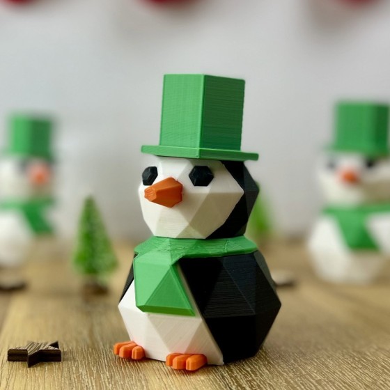 Pingouin 3D - Décoration de Noël Imprimée en 3D