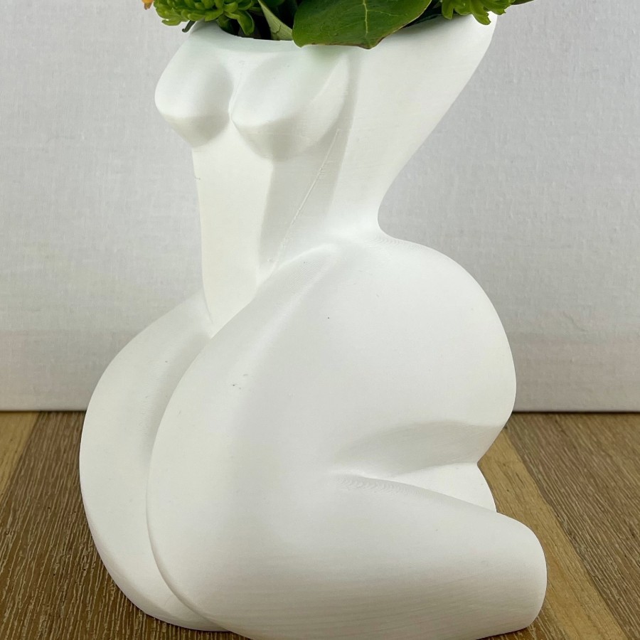 Serenity Female Vase 3D - Artistic Female Bust and Legs