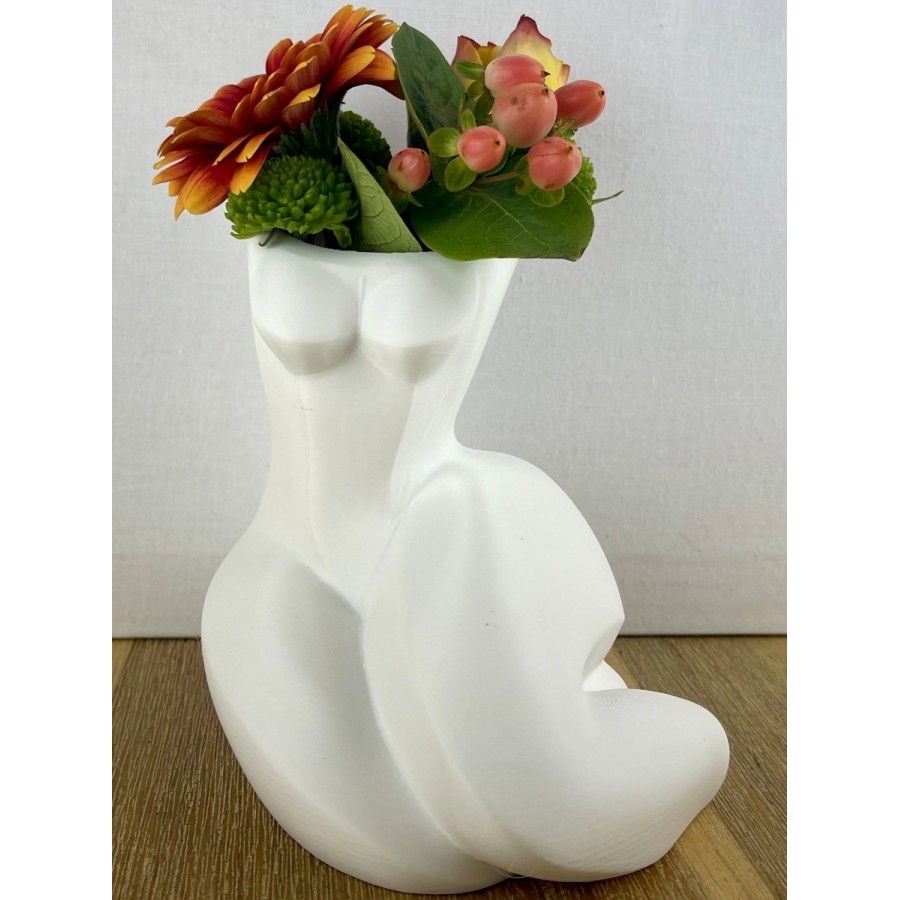 Serenity Female Vase 3D - Artistic Female Bust and Legs