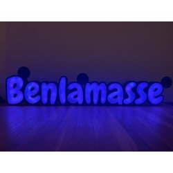 LumiNames - 3D Printed Luminous Names