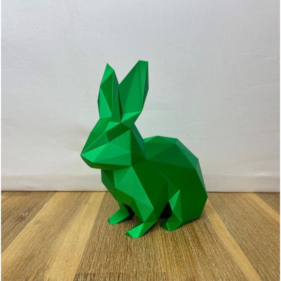 Lapin Low Poly - Décoration Moderne Imprimée en 3D