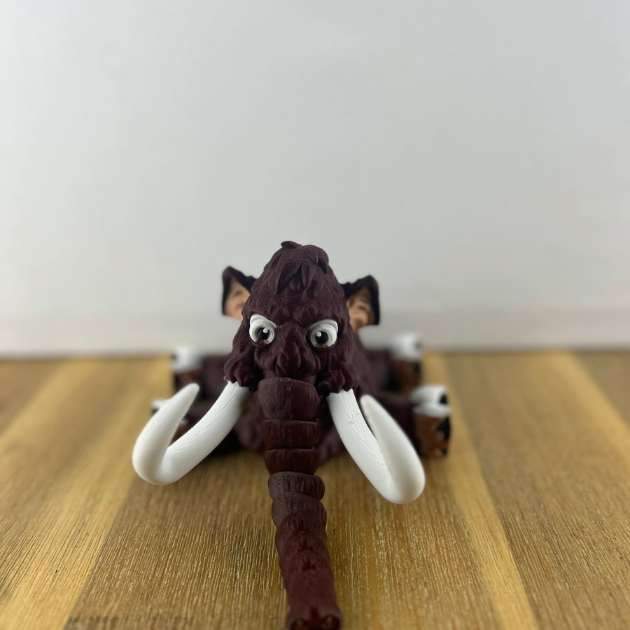 Articulated Mammoth - 3D Printed Mobile Figurine
