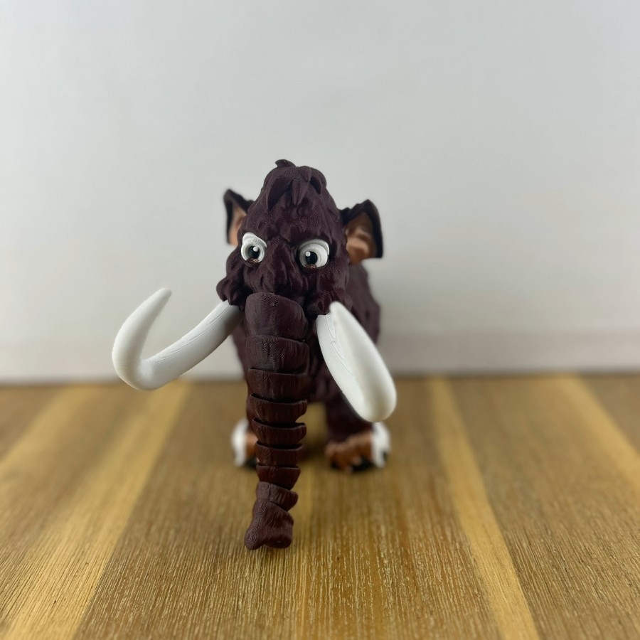 Articulated Mammoth - 3D Printed Mobile Figurine