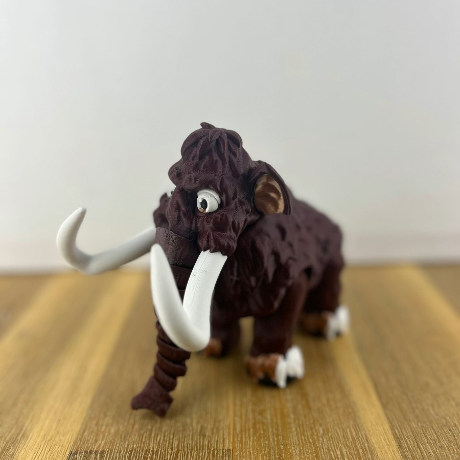 Articulated Mammoth - 3D Printed Mobile Figurine