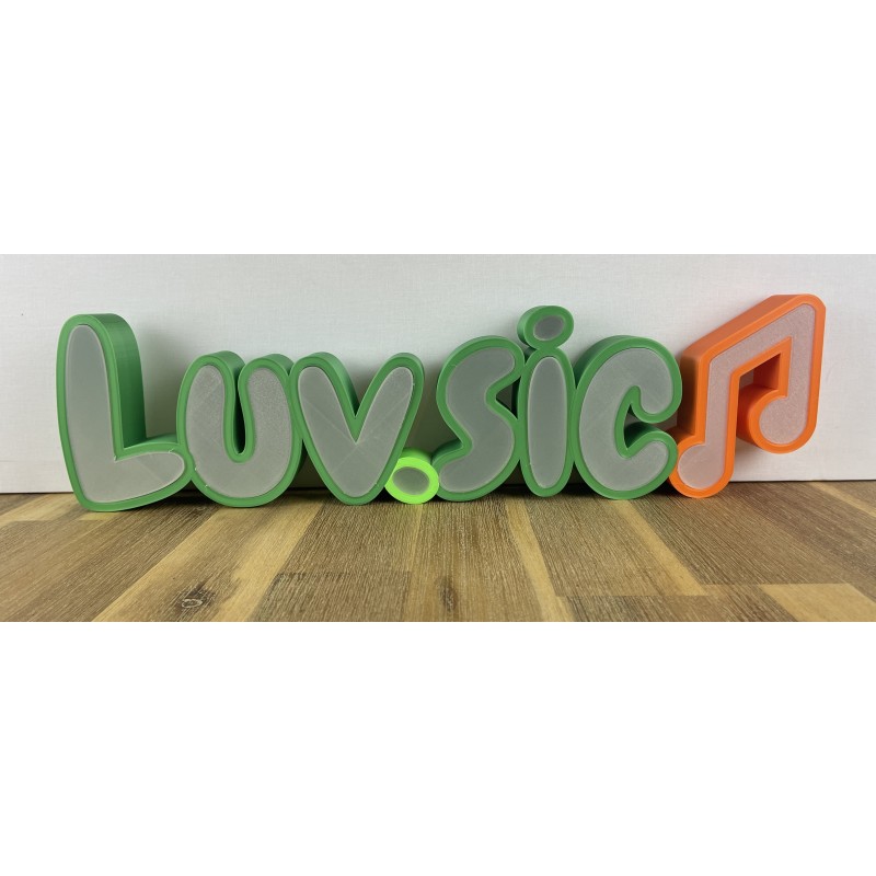 LumiNames - 3D Printed Luminous Names