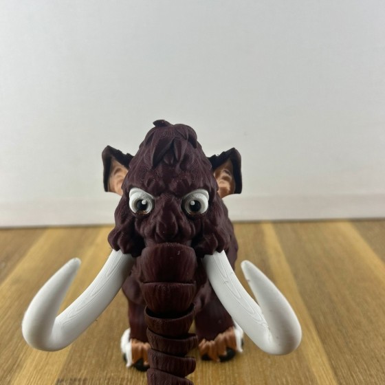 Articulated Mammoth - 3D Printed Mobile Figurine