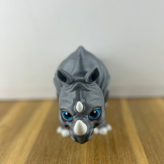 Articulated Rhinoceros - 3D Printed Mobile Figurine